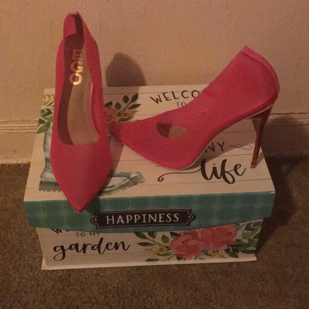 Hot pink sexy naked to the eye heels